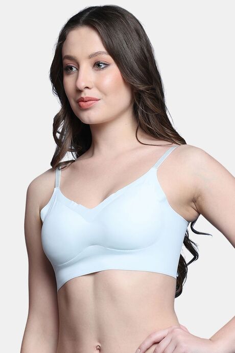 PrettyCat Lightly Padded Non Wired Sexy Bralette For Women - Light Blue — image 2